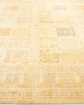 Traditional Mogul Ivory Wool Area Rug 8' 1" x 10' 2" - Solo Rugs