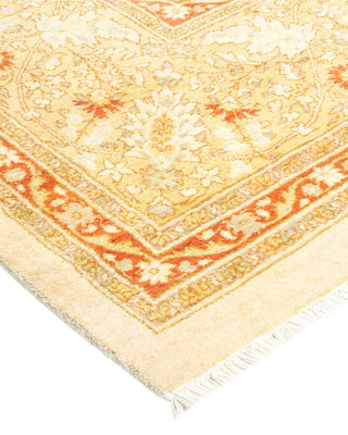 Traditional Mogul Ivory Wool Area Rug 8' 3" x 9' 10" - Solo Rugs