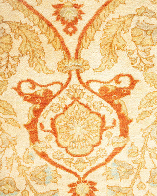 Traditional Mogul Ivory Wool Area Rug 8' 3" x 9' 10" - Solo Rugs