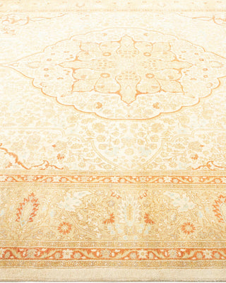 Traditional Mogul Ivory Wool Area Rug 8' 3" x 9' 10" - Solo Rugs