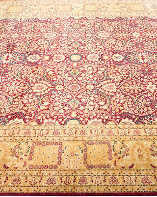 Traditional Mogul Red Wool Runner 6' 2" x 13' 6" - Solo Rugs