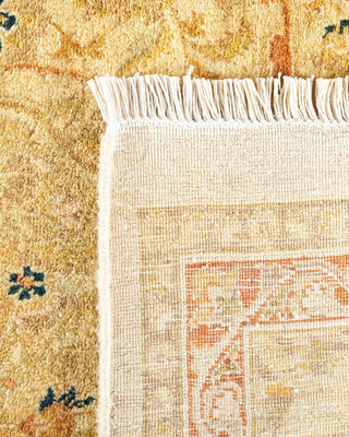 Traditional Mogul Ivory Wool Area Rug 6' 0" x 9' 5" - Solo Rugs