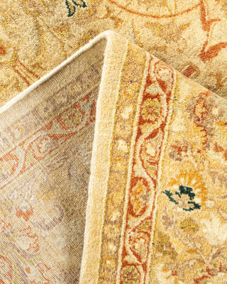 Traditional Mogul Ivory Wool Area Rug 6' 0" x 9' 5" - Solo Rugs