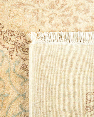 Traditional Mogul Ivory Wool Area Rug 6' 2" x 9' 2" - Solo Rugs