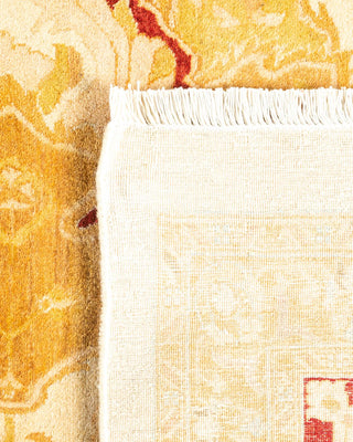 Traditional Mogul Ivory Wool Area Rug 10' 1" x 14' 6" - Solo Rugs