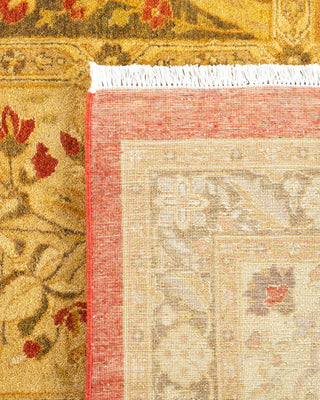 Traditional Mogul Orange Wool Area Rug 10' 4" x 13' 10" - Solo Rugs