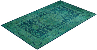 Fine Vibrance, One-of-a-Kind Handmade Area Rug - Blue, 14' 10" x 9' 3" - Solo Rugs