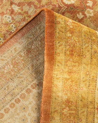 Traditional Mogul Orange Wool Area Rug 9' 2" x 12' 6" - Solo Rugs
