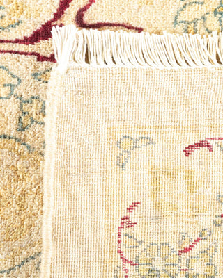Traditional Mogul Ivory Wool Area Rug 9' 1" x 12' 0" - Solo Rugs