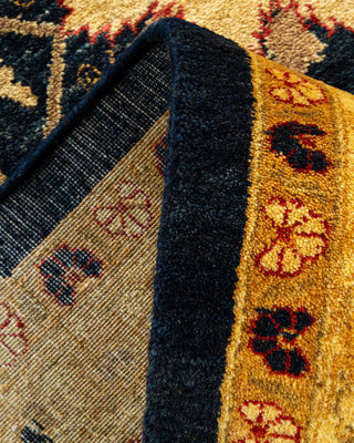 Traditional Mogul Blue Wool Area Rug 9' 1" x 11' 6" - Solo Rugs