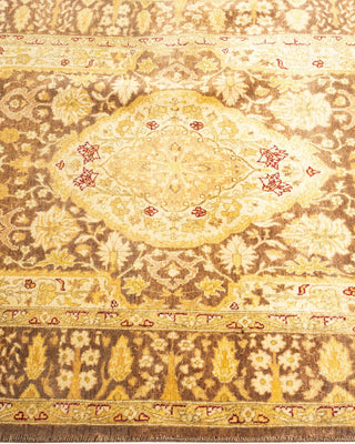 Traditional Mogul Brown Wool Area Rug 3' 1" x 5' 2" - Solo Rugs