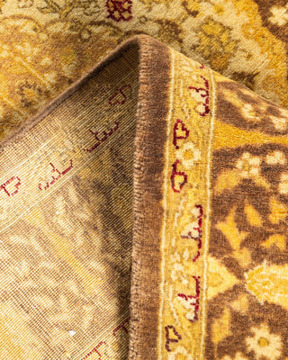 Traditional Mogul Brown Wool Area Rug 3' 1" x 5' 2" - Solo Rugs