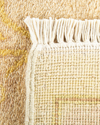Contemporary Eclectic Ivory Wool Area Rug 9' 1" x 12' 2" - Solo Rugs