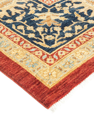 Contemporary Eclectic Orange Wool Area Rug 12' 1" x 18' 1" - Solo Rugs