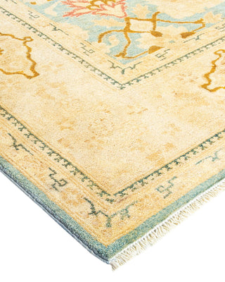 Contemporary Eclectic Light Blue Wool Area Rug 8' 4" x 10' 1" - Solo Rugs