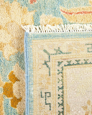Contemporary Eclectic Light Blue Wool Area Rug 8' 4" x 10' 1" - Solo Rugs