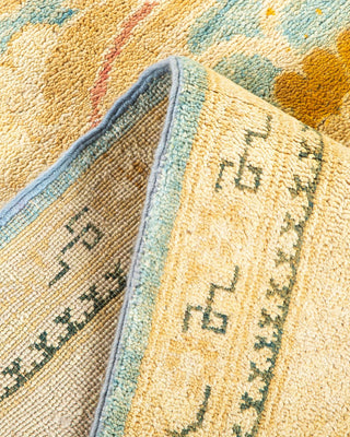Contemporary Eclectic Light Blue Wool Area Rug 8' 4" x 10' 1" - Solo Rugs