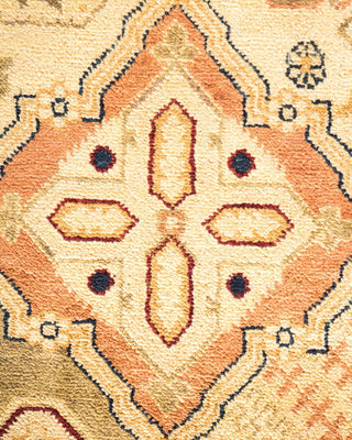 Contemporary Eclectic Brown Wool Area Rug 6' 0" x 8' 10" - Solo Rugs