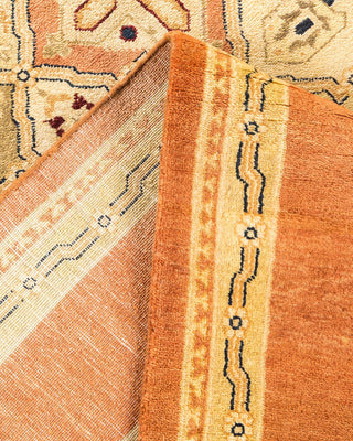 Contemporary Eclectic Brown Wool Area Rug 6' 0" x 8' 10" - Solo Rugs