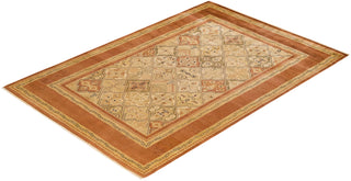 Contemporary Eclectic Brown Wool Area Rug 6' 0" x 8' 10" - Solo Rugs