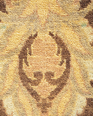 Contemporary Eclectic Brown Wool Area Rug 8' 2" x 10' 4" - Solo Rugs