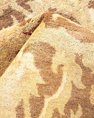 Contemporary Eclectic Brown Wool Area Rug 8' 2" x 10' 4" - Solo Rugs