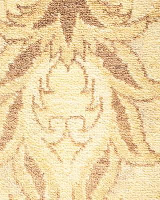Contemporary Eclectic Ivory Wool Area Rug 8' 0" x 10' 4" - Solo Rugs