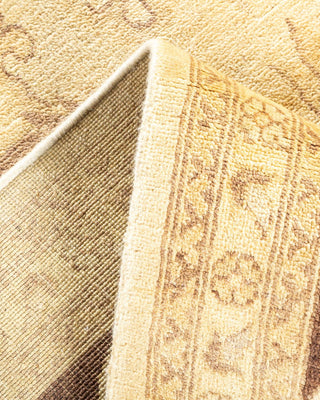 Contemporary Eclectic Ivory Wool Area Rug 8' 0" x 10' 4" - Solo Rugs