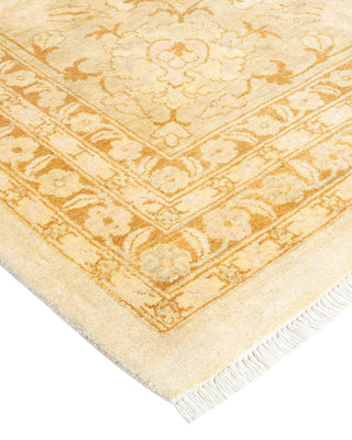 Traditional Mogul Ivory Wool Area Rug 12' 2" x 17' 4" - Solo Rugs