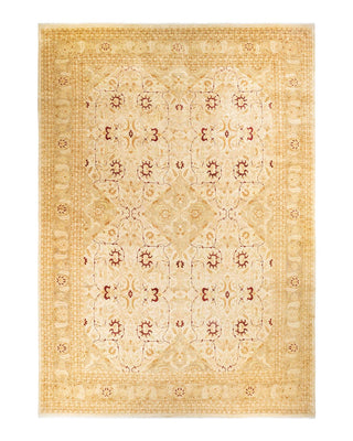 Traditional Mogul Ivory Wool Area Rug 12' 2" x 17' 4" - Solo Rugs