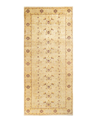 Traditional Mogul Ivory Wool Runner 6' 0" x 13' 6" - Solo Rugs