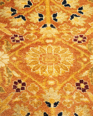 Traditional Mogul Brown Wool Area Rug 6' 1" x 9' 0" - Solo Rugs