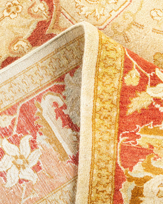Traditional Mogul Ivory Wool Area Rug 6' 2" x 9' 0" - Solo Rugs