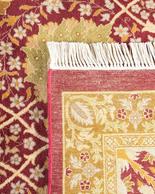 Traditional Mogul Orange Wool Area Rug 8' 10" x 12' 2" - Solo Rugs