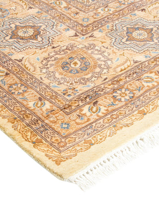 Traditional Mogul Ivory Wool Area Rug 8' 1" x 10' 2" - Solo Rugs