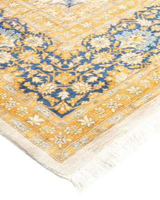 Traditional Mogul Ivory Wool Area Rug 8' 2" x 10' 2" - Solo Rugs