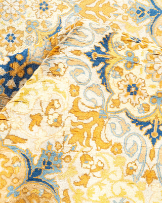 Traditional Mogul Ivory Wool Area Rug 8' 2" x 10' 2" - Solo Rugs