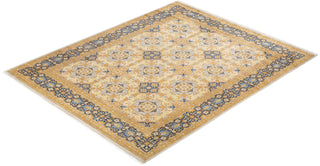 Traditional Mogul Ivory Wool Area Rug 8' 2" x 10' 2" - Solo Rugs