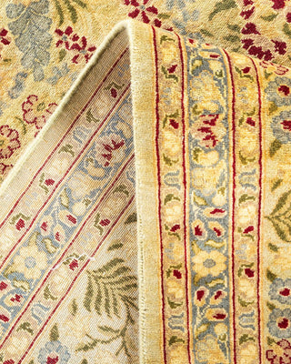 Traditional Mogul Yellow Wool Area Rug 8' 1" x 10' 4" - Solo Rugs