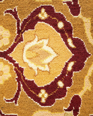 Traditional Mogul Brown Wool Area Rug 7' 9" x 9' 10" - Solo Rugs