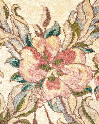 Traditional Mogul Ivory Wool Area Rug 8' 0" x 10' 6" - Solo Rugs