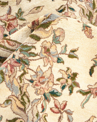 Traditional Mogul Ivory Wool Area Rug 8' 0" x 10' 6" - Solo Rugs