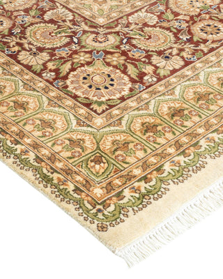 Traditional Mogul Ivory Wool Area Rug 8' 1" x 10' 6" - Solo Rugs