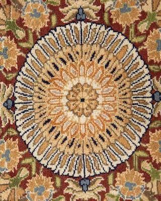 Traditional Mogul Ivory Wool Area Rug 8' 1" x 10' 6" - Solo Rugs