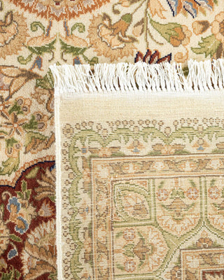 Traditional Mogul Ivory Wool Area Rug 8' 1" x 10' 6" - Solo Rugs