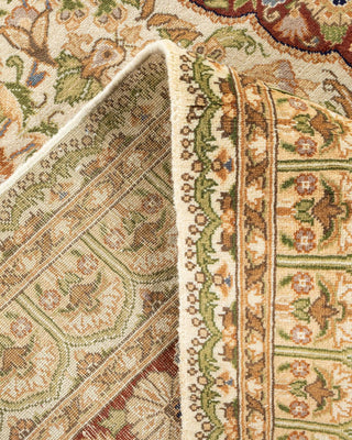 Traditional Mogul Ivory Wool Area Rug 8' 1" x 10' 6" - Solo Rugs