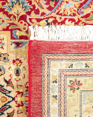 Traditional Mogul Red Wool Area Rug 8' 2" x 10' 2" - Solo Rugs