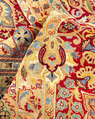 Traditional Mogul Red Wool Area Rug 8' 2" x 10' 2" - Solo Rugs
