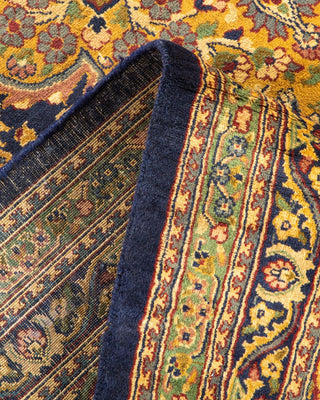 Traditional Mogul Blue Wool Area Rug 8' 1" x 9' 10" - Solo Rugs