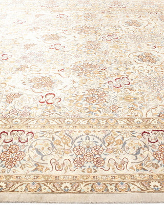 Traditional Mogul Ivory Wool Area Rug 8' 1" x 10' 0" - Solo Rugs